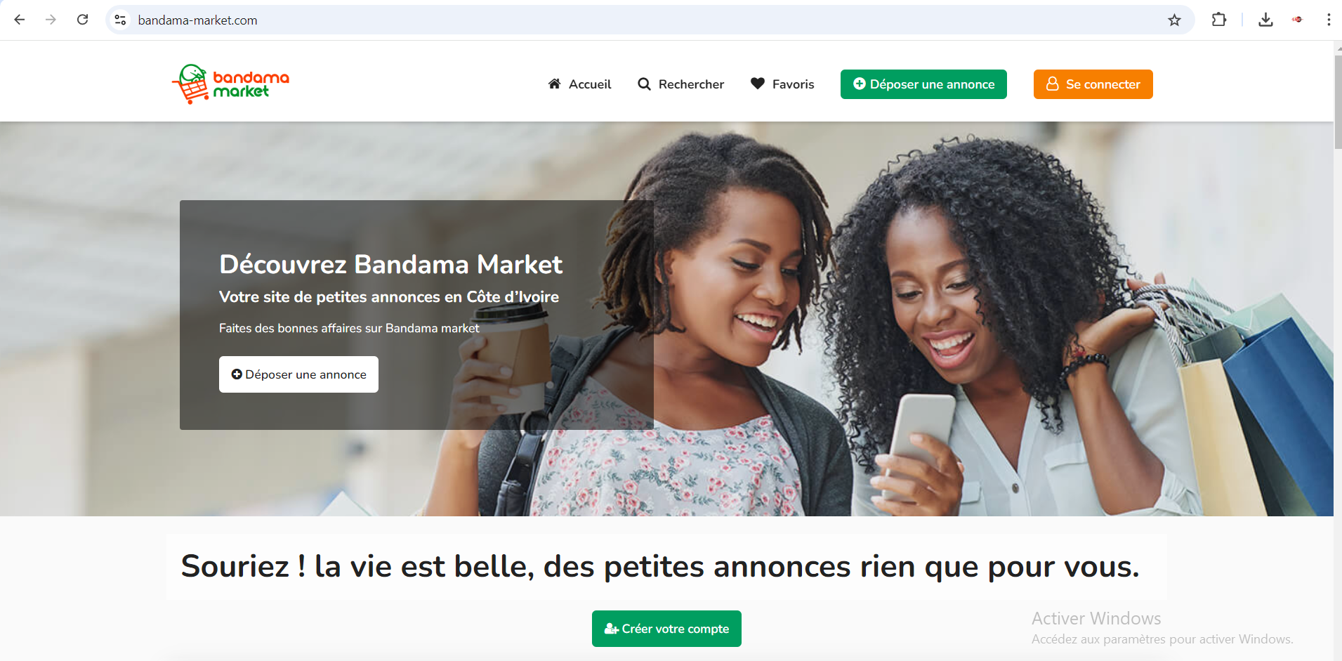 Création  d'un site internet de E-commerce