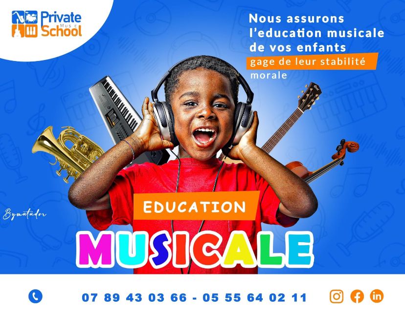 Conception d'affiche pour une école de music